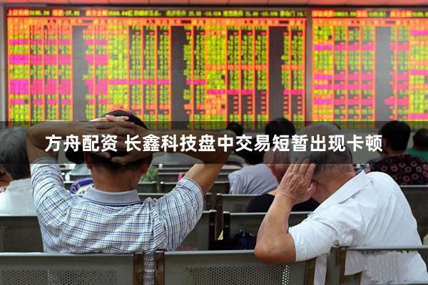 方舟配资 长鑫科技盘中交易短暂出现卡顿